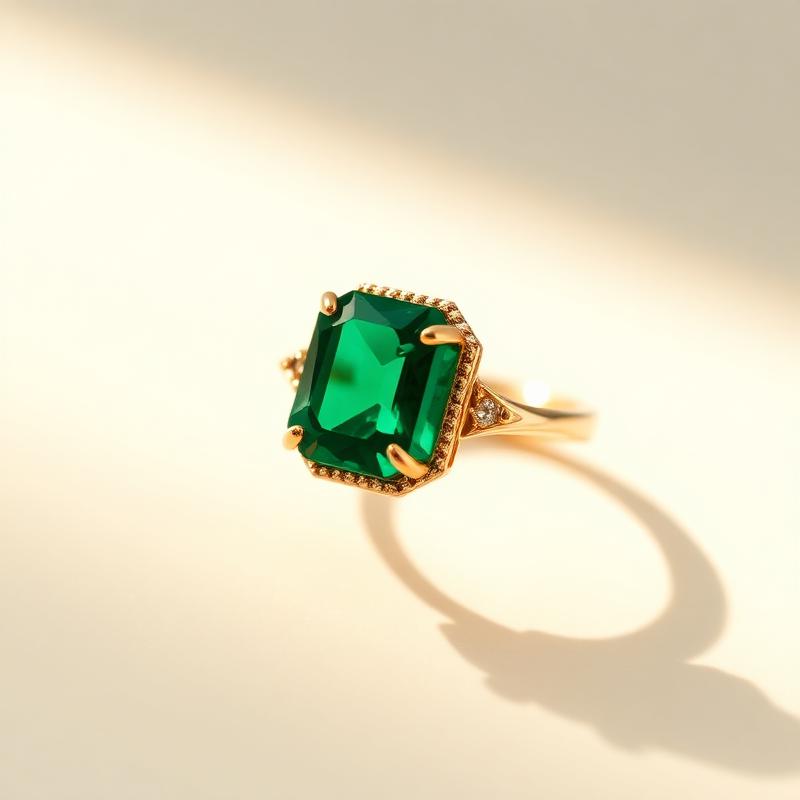 Emerald-Cut Engagement by Vera Rowe, engagement or wedding ring product photo