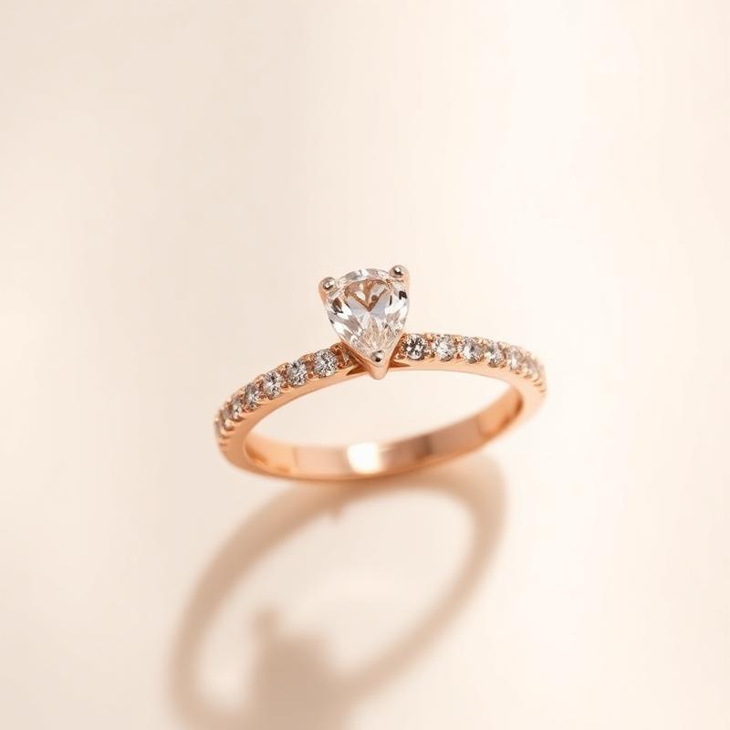 Pear Pavé Eternity Band by Marisol, engagement or wedding ring product photo